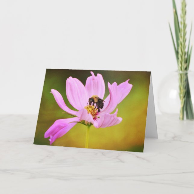 Bee on Flower Scripture Note Cartes Proverbes 16:2 (Devant)