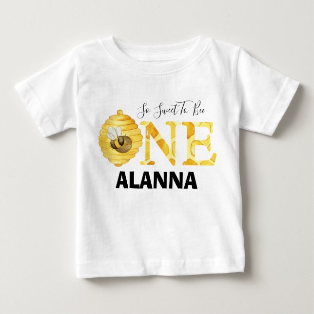 Bee So Sweet To Be First Birthday Bee Day T-Shirt (Devant)