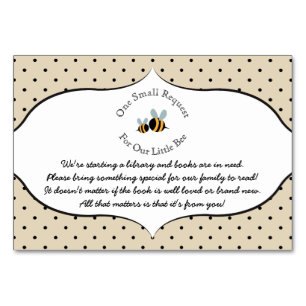 Bee thème - Demande de réservation carte Baby show