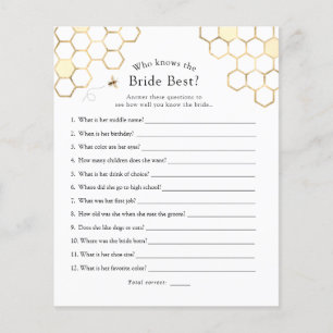 Bee Who Knoth the Bride Best Fête des mariées Game