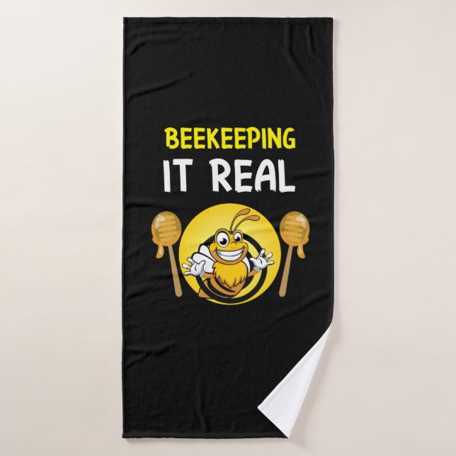 Beekeeper Art BeeKeeping It Real (Serviette de bain)