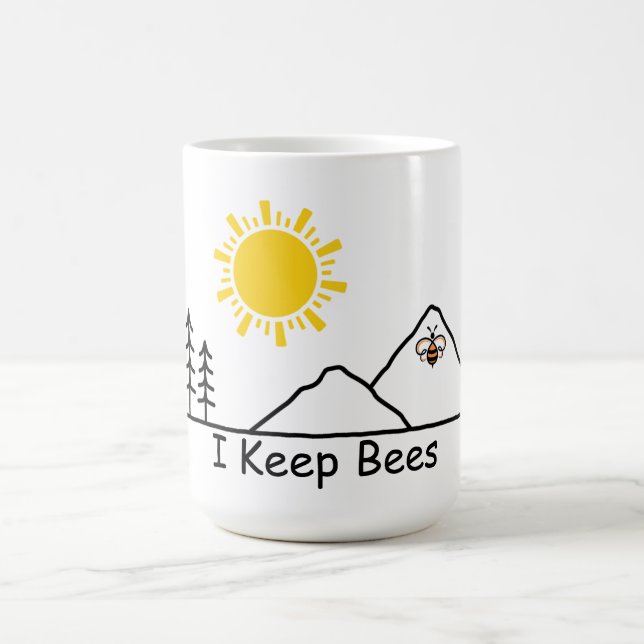 Beekeeper Coffee Mug 15 oz. - Je garde les abeille (Centre)
