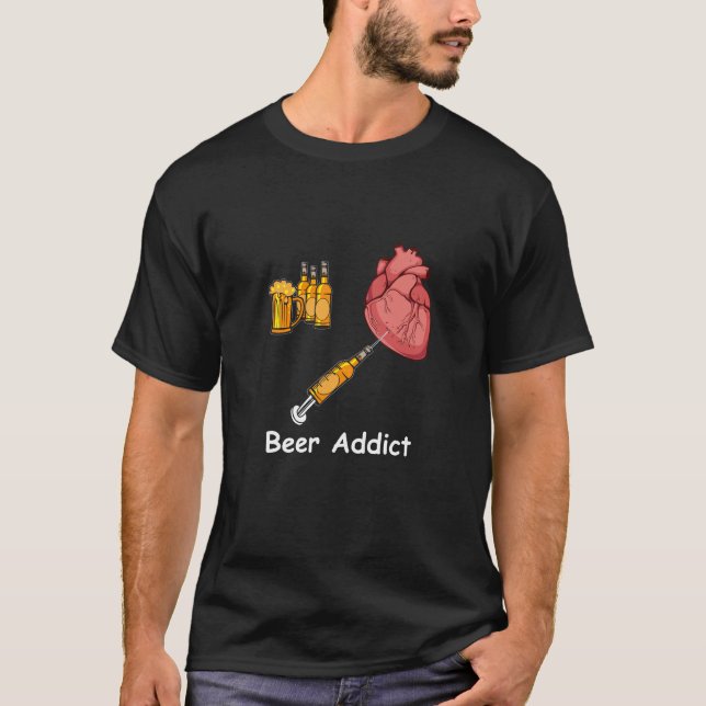Beer Addict T-Shirt (Devant)