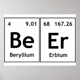 BeEr Chimie Tableau Périodique Élément Symboles Wo