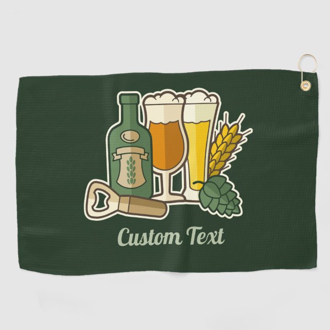 Beer Icons Golf Serviette (Horizontal)