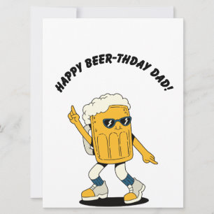 Beer Papa Drôle Bonne Carte Anniversaire