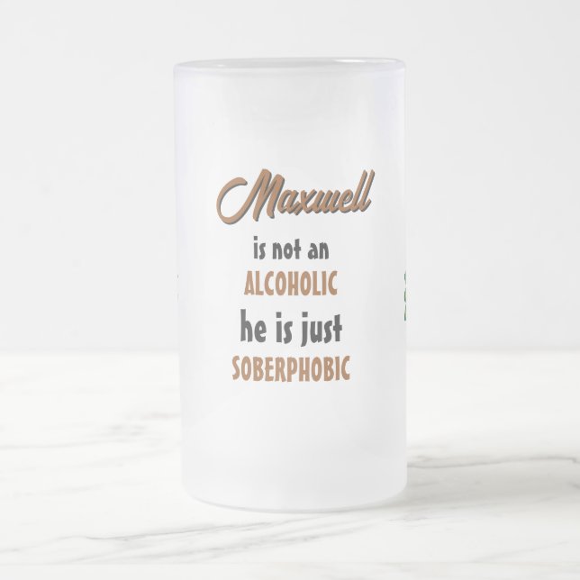 Beer Peacock Frosted Mug (Centre)