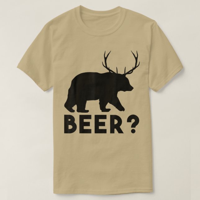 Beer Question Mark Shirt Bear Dear T-Shirt (Design devant)