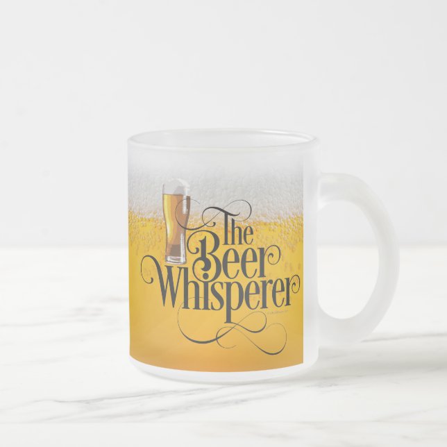 Beer Whisperer Frosted Glass Mug (Droit)