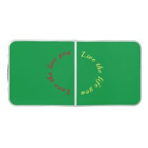 Aimez la vie que vous vivez table de ping-pong biè
