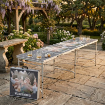 Table de beer pong personnalisée avec photo et nom