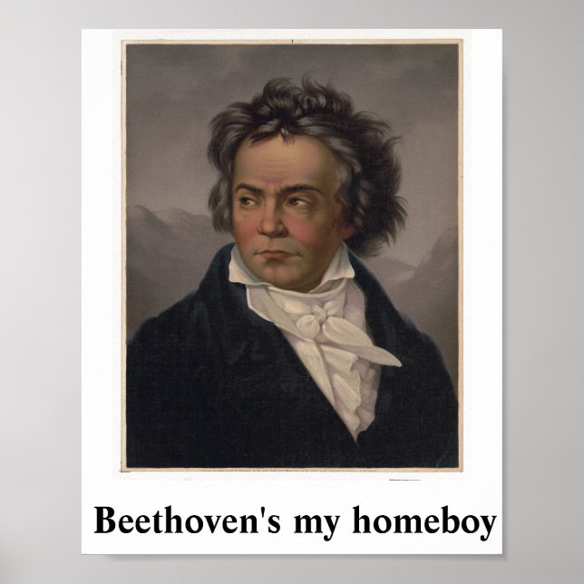 Beethoven est mon poster de maison (Devant)