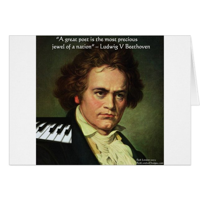 Beethoven & Poètes/Cadeaux de citations Objets de  (Devant horizontal)