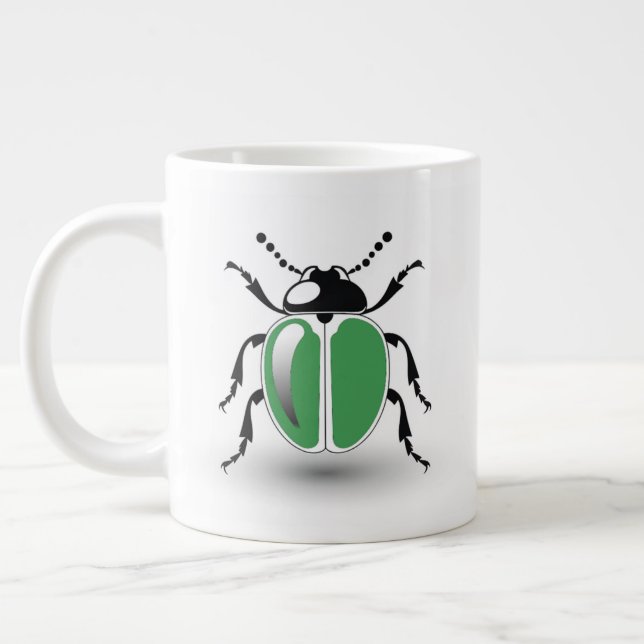 Beetle Delight Jumbo Cafee Mug (Gauche)