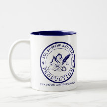 Beg, Borrow et Steal Mug (Bleu sur blanc)