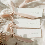 Beige Couleur Mariage Nom Cartes de Place<br><div class="desc">Veuillez noter que ces cartes doivent être découpées à la main à la maison! Il y a des lignes coupées sur le dos pour vous aider à couper les cartes de place uniformément. Les cartes ne seront pas pré-découpées!</div>