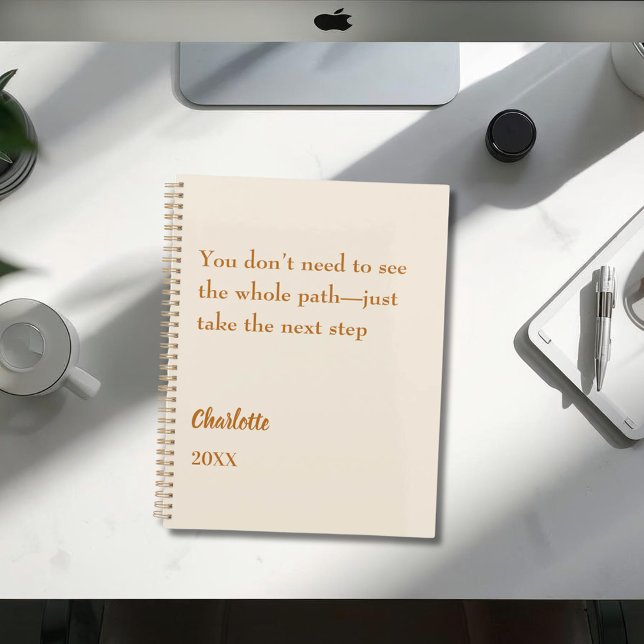 Beige cream inspirational goal quote 2026 (Créateur téléchargé)