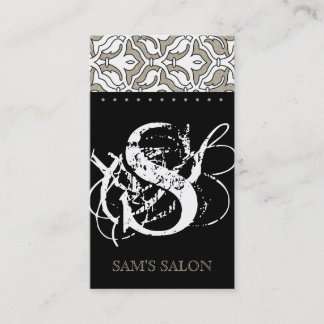 Beige de damassé de carte de visite de beauté