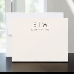 Beige neutre Élégant Moderne minimaliste Merci<br><div class="desc">Express gratitude avec style en utilisant nos Cartes de Remerciements Monogramme minimaliste Élégant Moderne Classique. Conçues avec soin, ces cartes allient élégance intemporelle et minimalisme contemporain, ce qui en fait le choix idéal pour transmettre votre appréciation. Réalisées avec précision et attention aux détails, ces cartes de remerciement ne sont pas...</div>