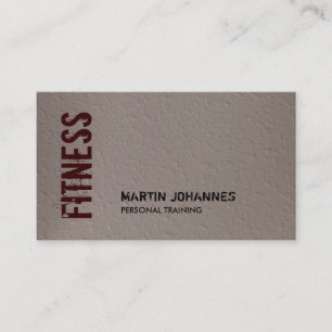 Beige Rouge Fitness Carte de visite moderne