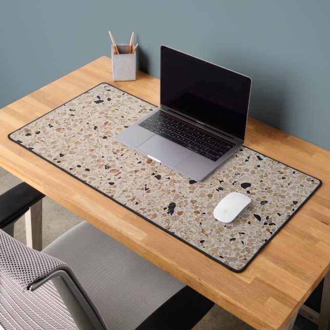 Beige Terrazzo Alla Venezia Texture Abstraite (Bureau 2)