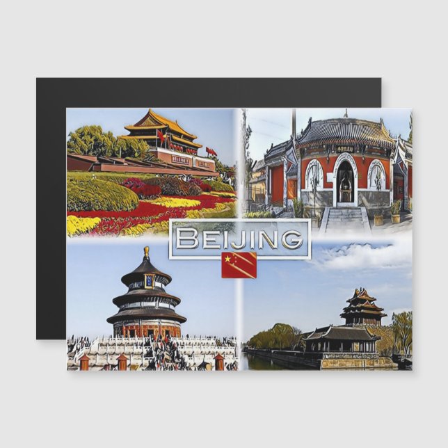 Beijin - Chine - Mosaïque - (Devant / Derrière)