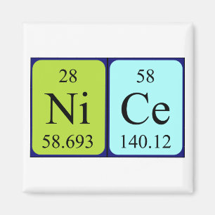 Bel aimant de nom périodique de table