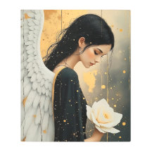 Bel Ange gothique et Rose Blanche Céleste