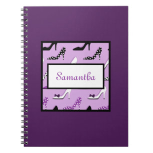 Bel Carnet de talons violets