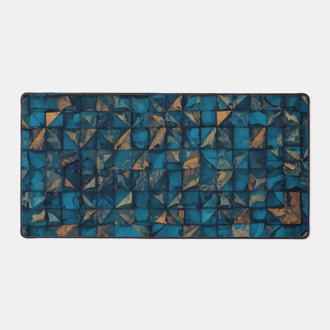 Bel effet patchwork en sarcelle foncée (Recto)