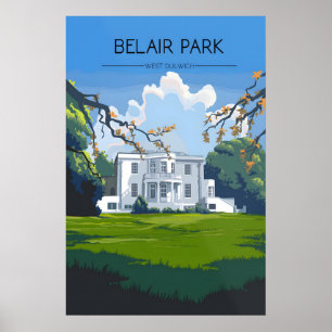 Belair Park West Dulwich Londres Affiche de voyage