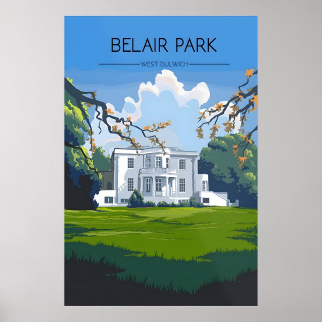 Belair Park West Dulwich Londres Affiche de voyage (Devant)