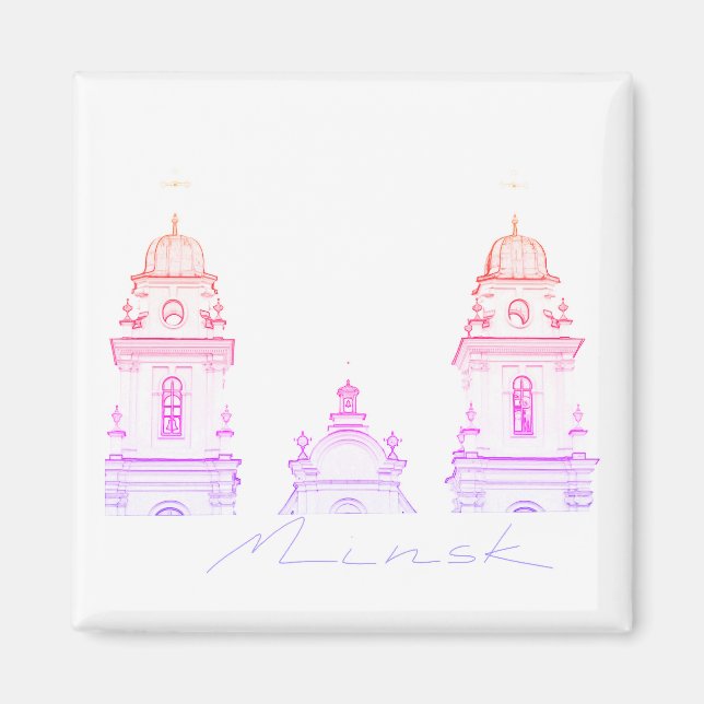 Belarus Minsk City Architecture Magnet (Devant)