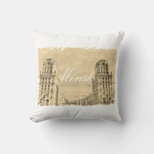 Bélarus Minsk Ville Architecture Coussin Jeté