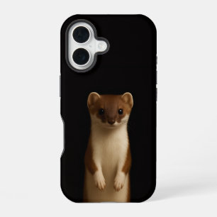 Belette élégante coque iPhone 16 Mate Black 4 Luxe