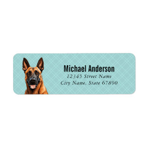 Belge Malinois Adresse de retour Étiquettes