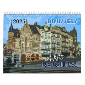 Belgique Calendrier 2025 de la série Visite...