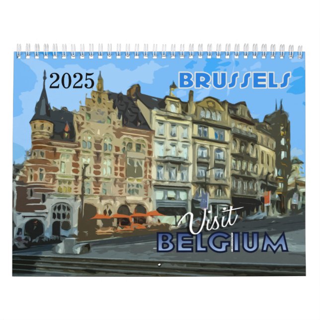 Belgique Calendrier 2025 de la série Visite... (Protection)
