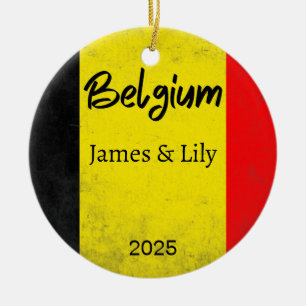 Belgique - Ornement Drapeau, Personnalisé Belgique