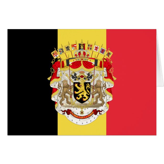 Belgium Flag & COA (Devant horizontal)
