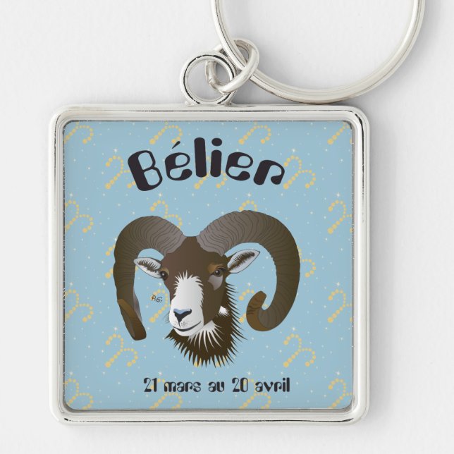 Bélier 21 mars au 20 avril Porte-clés (Devant)