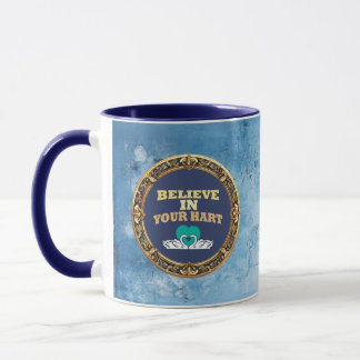 Believe in Your Hurt – Dark Blue Affirmation Mug