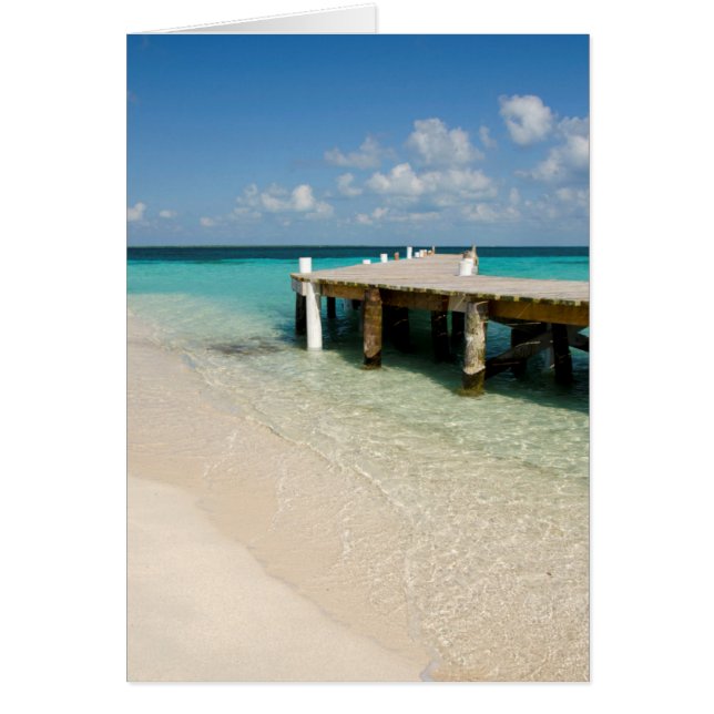 Belize, mer des Caraïbes, Caye Goff. Une petite îl (Devant)