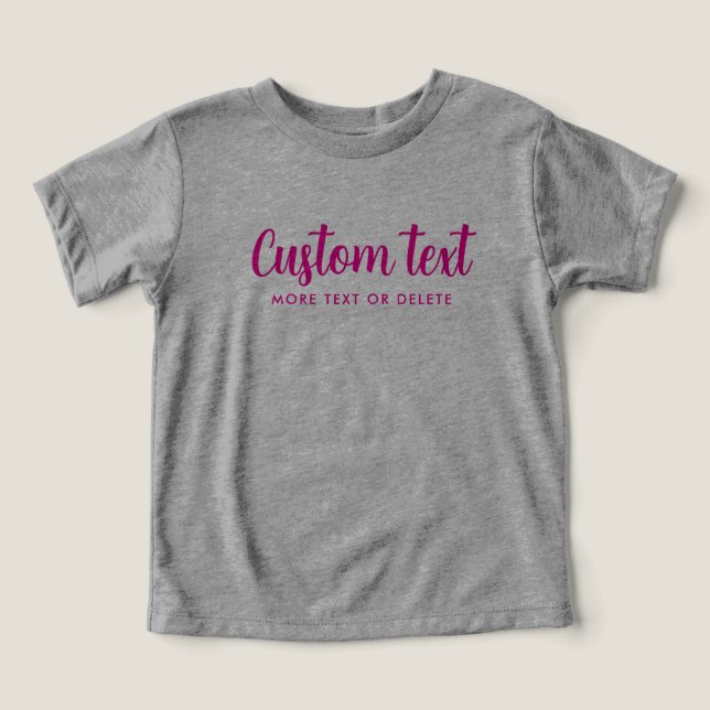 Bella Bébé Toile Tri-mélange Gris et Rose Modèle (Design Recto)