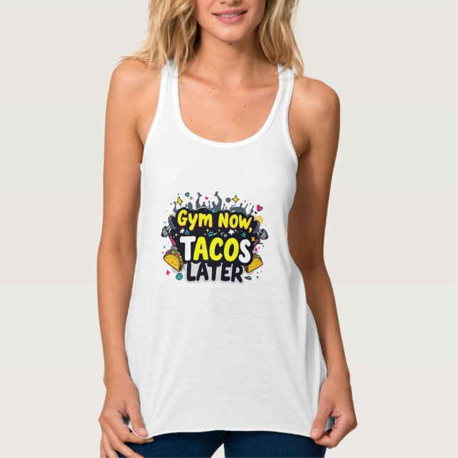 Bella+Canvas Flowy Racerback Tank – Débardeur (Devant)
