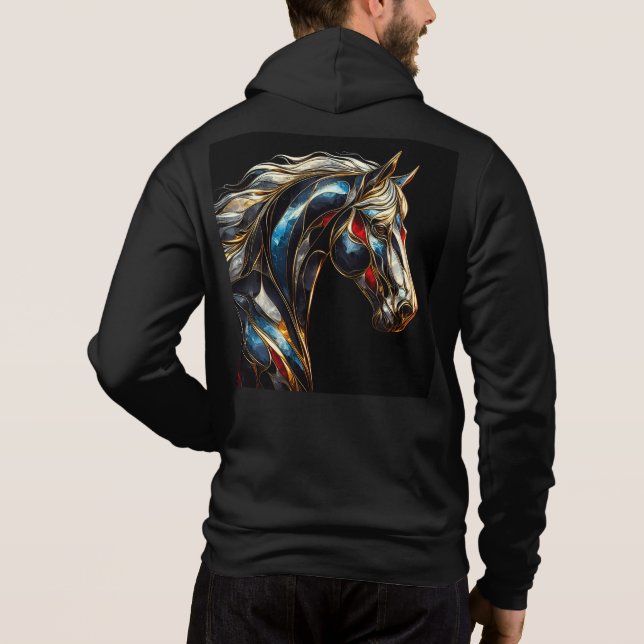 Bella+Canvas Homme Full-Zip - Abstrait 18 Sweat -  (Dos)