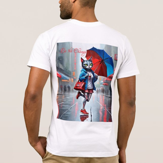 Bella Canvas Jersey Manches courtes T-shirt Kitten (Dos)