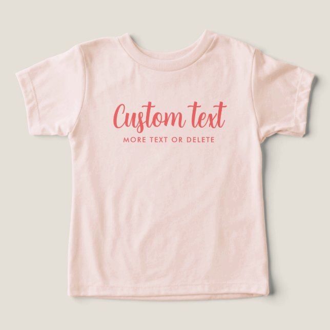 Bella Canvas Tri-blend Template Bébé Couleur Pêche (Design Recto)