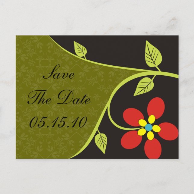 Bella Flora Enregistrer La Date Cartes Postales (Devant)