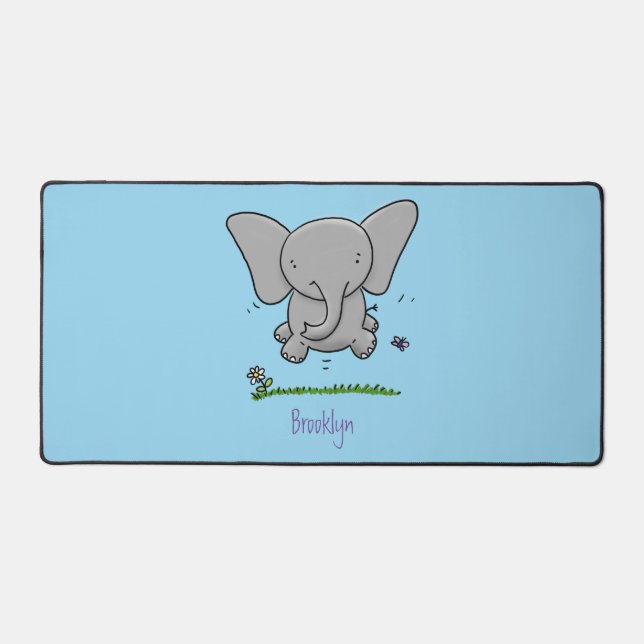 Belle adorable dessin d'éléphant bébé (Recto)
